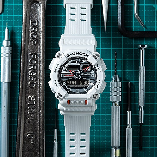 CASIO G-SHOCK GA-900AS-7ADR TOUGH & SPORTY - ADVENTURE-READY MEN'S WATCH with striking white design and durable features-i-Watch-5