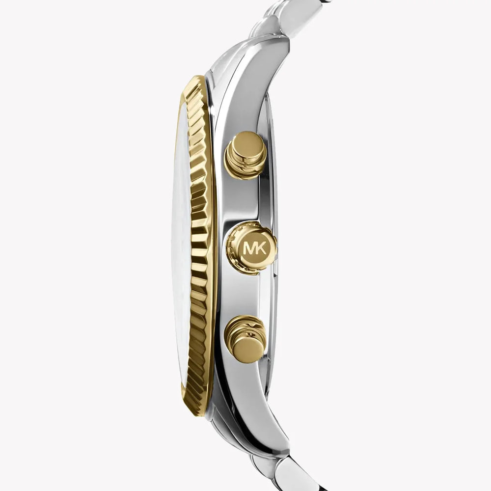Michael Kors Men's Silver-Gold Watch, Stainless Steel | Mk8344 by i-watch