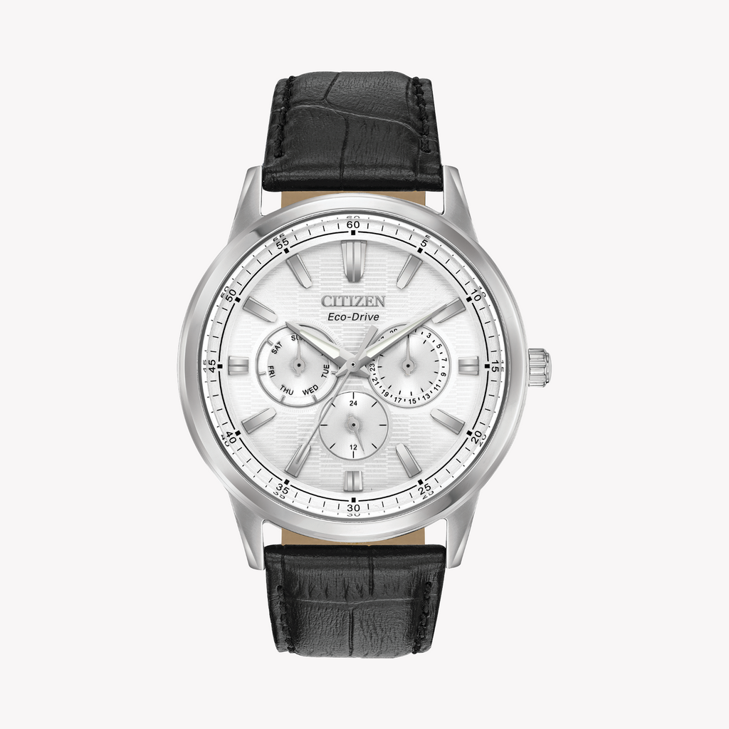 CITIZEN Eco-Drive BU2071-01A: DYNAMIC SOPHISTICATION - Men's Stainless Steel & Leather Watch-i-Watch-5