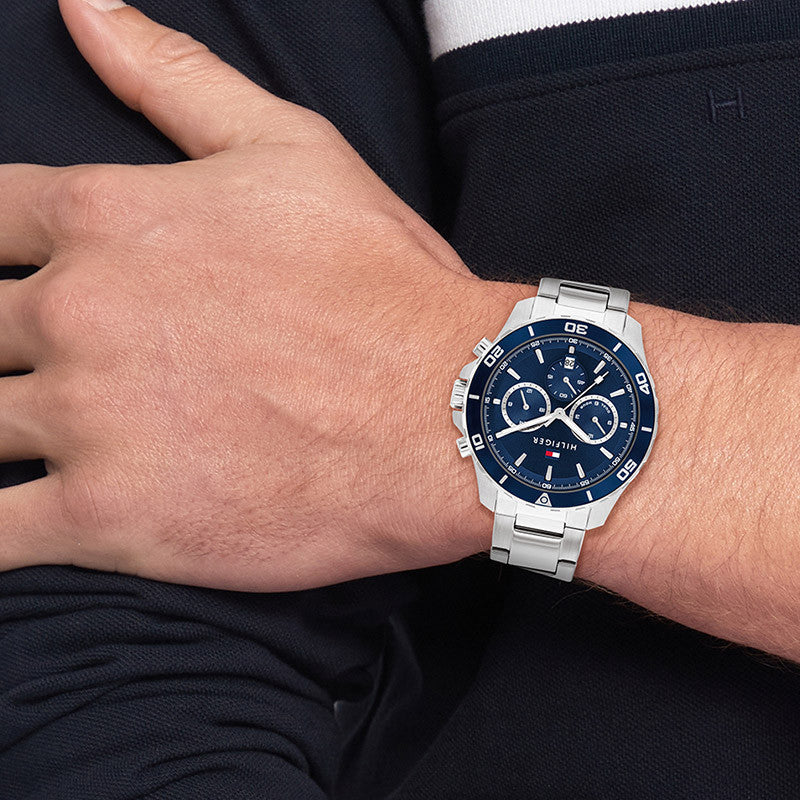 TOMMY HILFIGER 1692183 DYNAMIC BLUE - MEN'S STAINLESS STEEL TIMEPIECE WITH WATER RESISTANCE-i-Watch-4