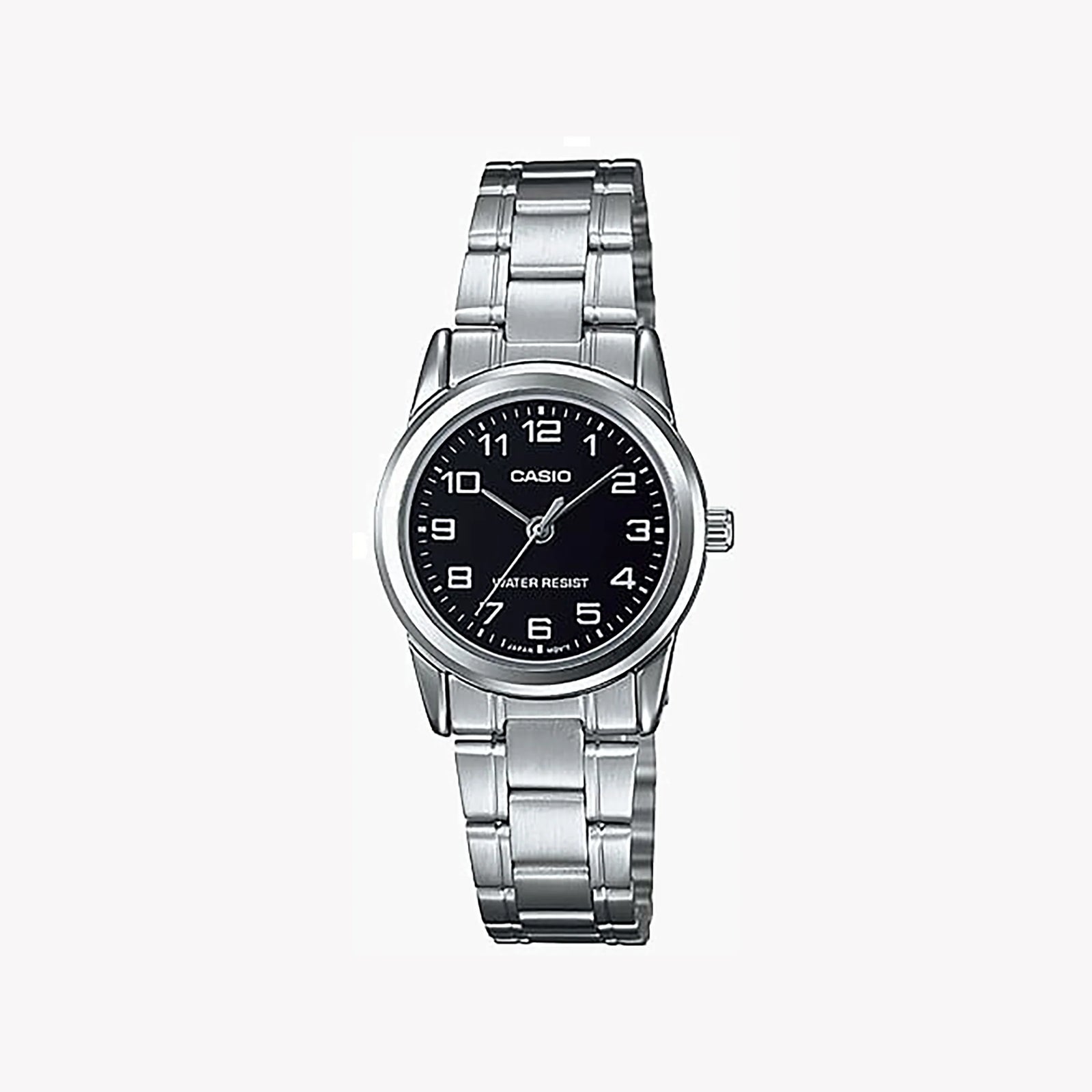 Casio Women's Silver Watch, Black Dial | Ltp-V001d-1b by i-watch