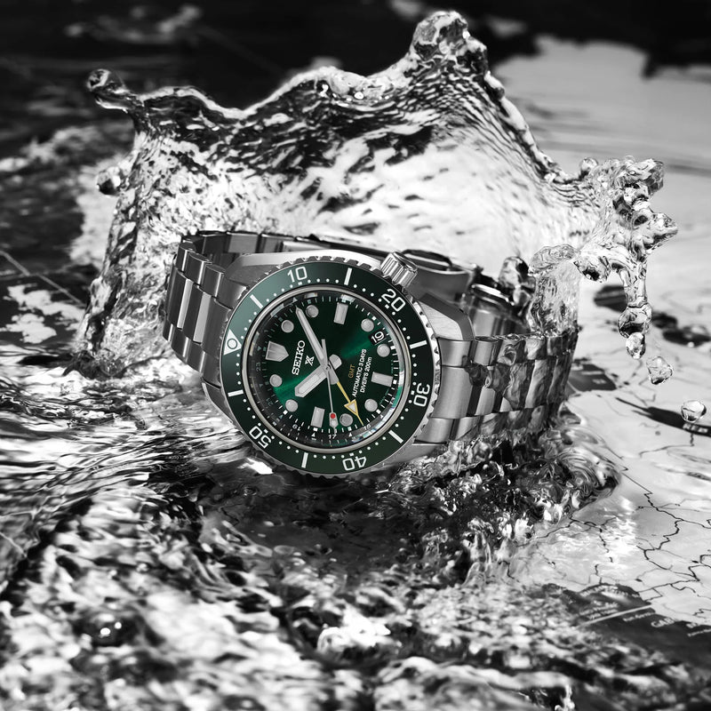 Seiko Prospex Men's Stainless Steel Green Watch, Silver Case | Spb381j1 by i-watch