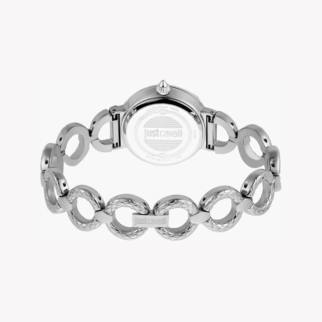 JUST CAVALLI Women's Watch with Silver Stainless Steel Case and Silver Stainless Steel Band-i-Watch-3