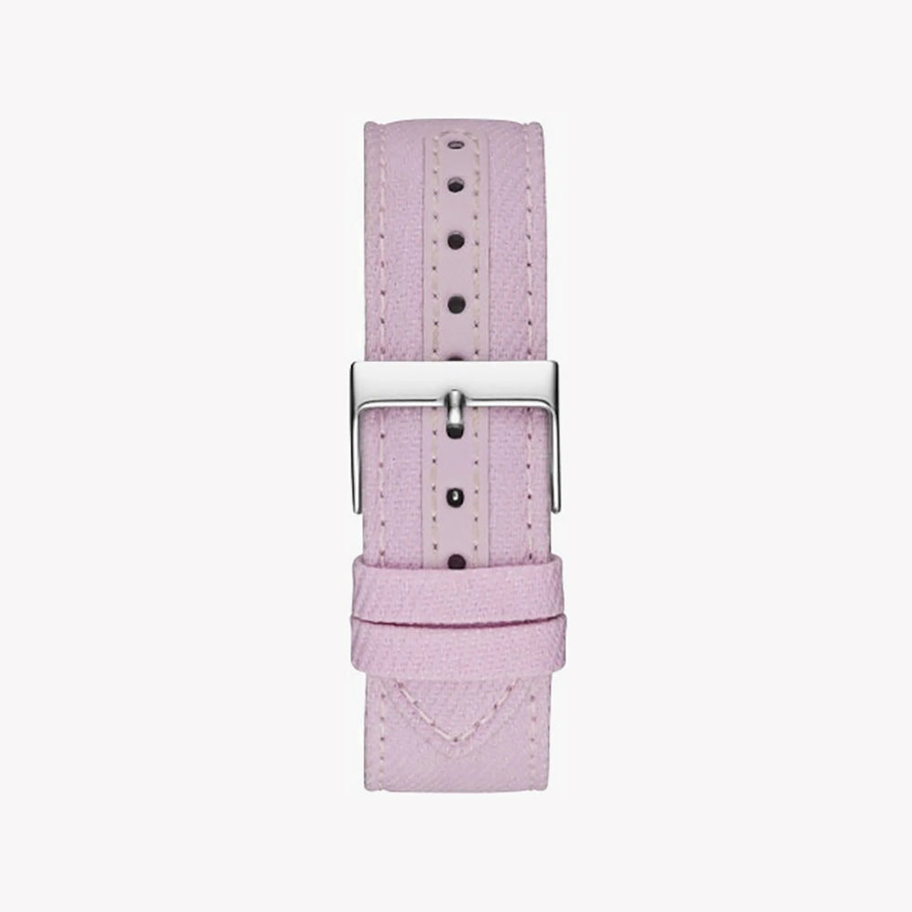Guess Women's Pink Rubber Watch, Silver Stainless Steel | W1068l8 by i-watch