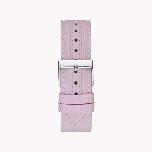 Guess Women's Pink Rubber Watch, Silver Stainless Steel | W1068l8 by i-watch