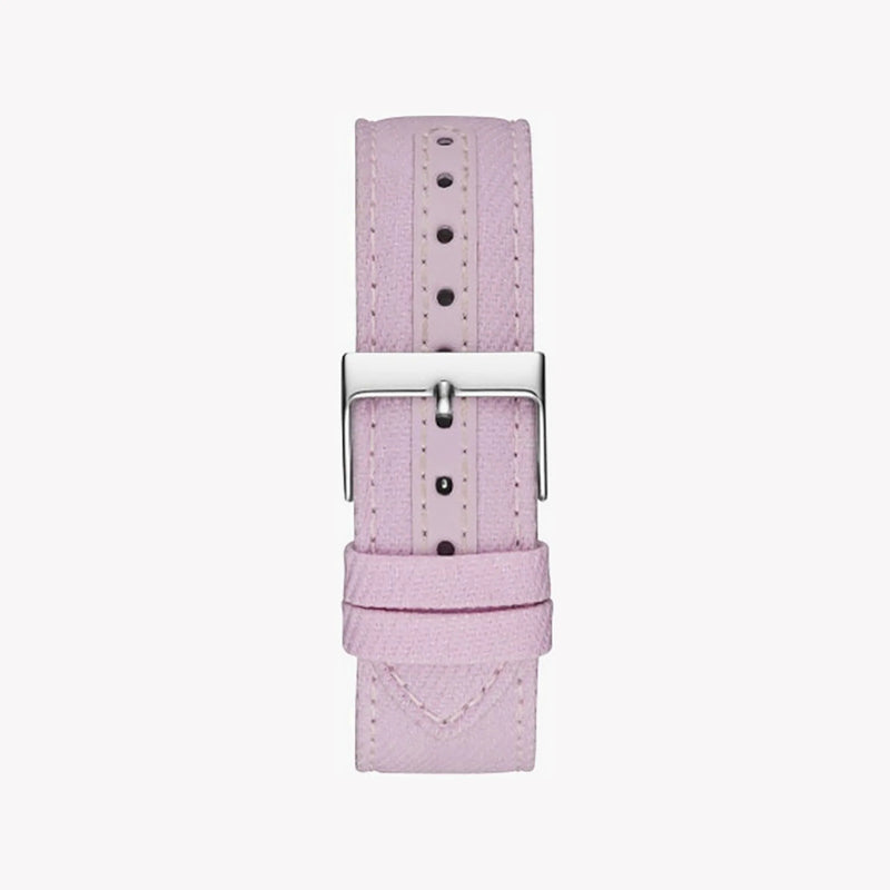 Guess Women's Pink Rubber Watch, Silver Stainless Steel | W1068l8 by i-watch