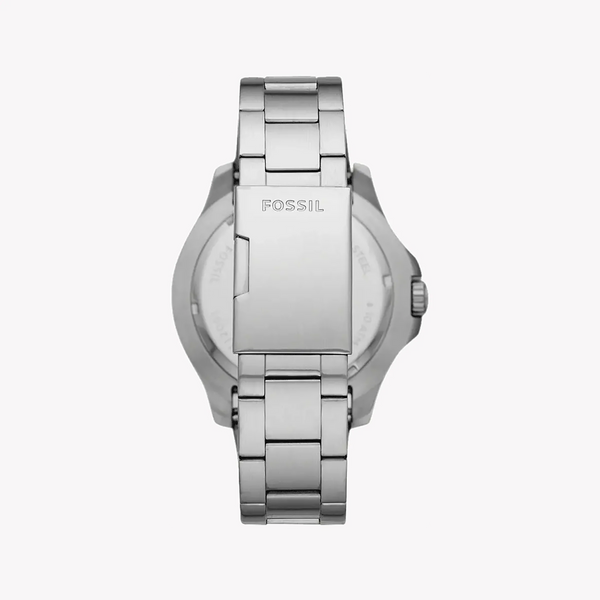 Fossil Men's Silver Stainless Steel Watch, Black Dial | Fs5687 by i-watch