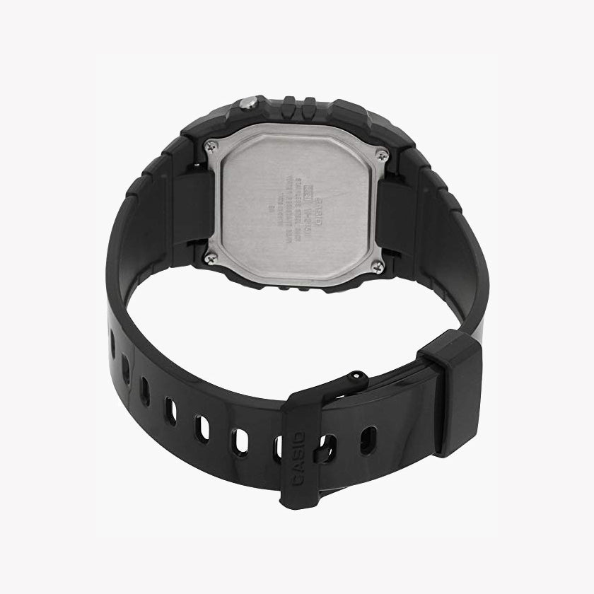 Casio W-215H-1AV Digitale schwarze Unisex-Uhr