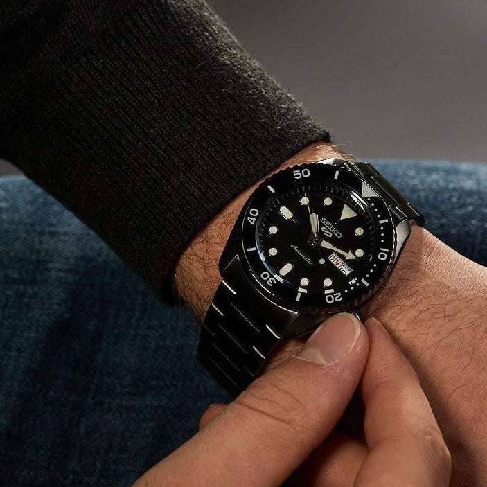 SEIKO SRPD65K1 Men's Automatic Watch, 42.5mm, Grey Stainless Steel-i-Watch-5