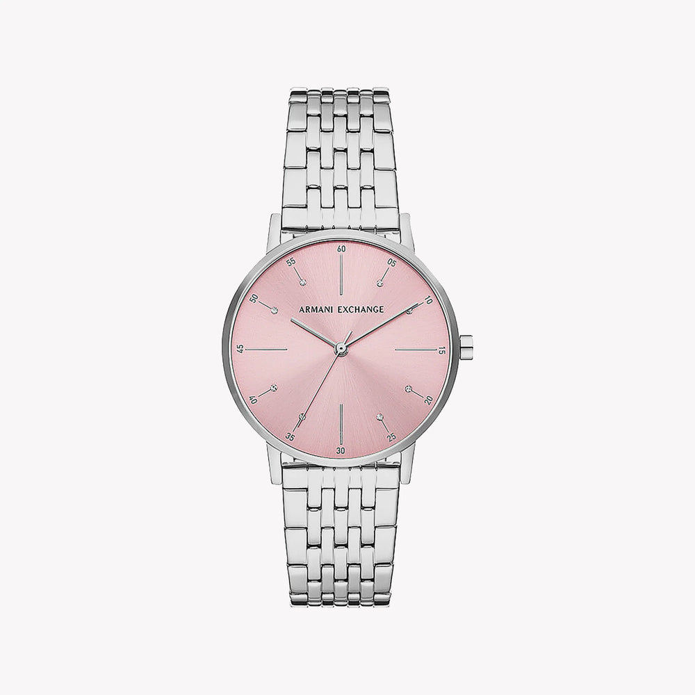 AROMANI EXCHANGE AX5591 - PINK RADIANCE WOMEN'S TIMEPIECE WITH STAINLESS STEEL ELEGANCE