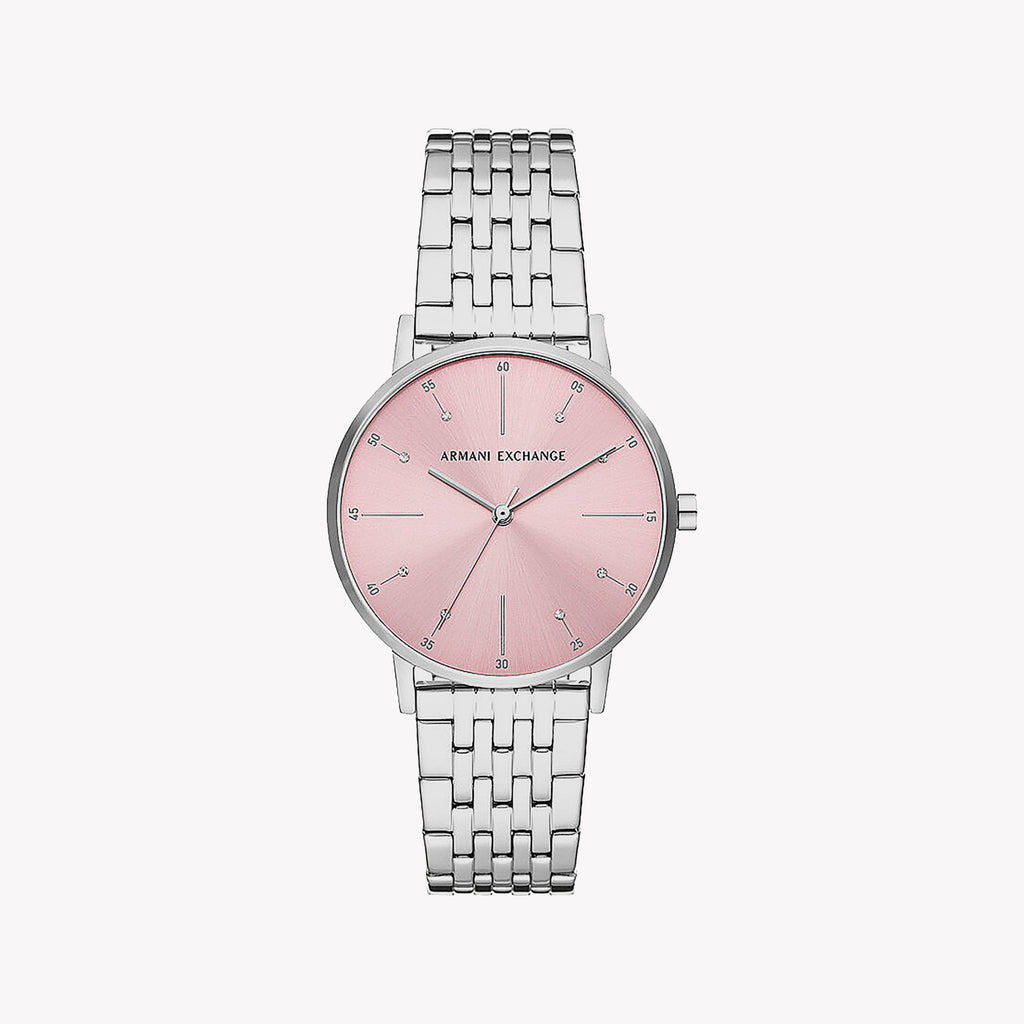 AROMANI EXCHANGE AX5591 - PINK RADIANCE WOMEN'S TIMEPIECE WITH STAINLESS STEEL ELEGANCE