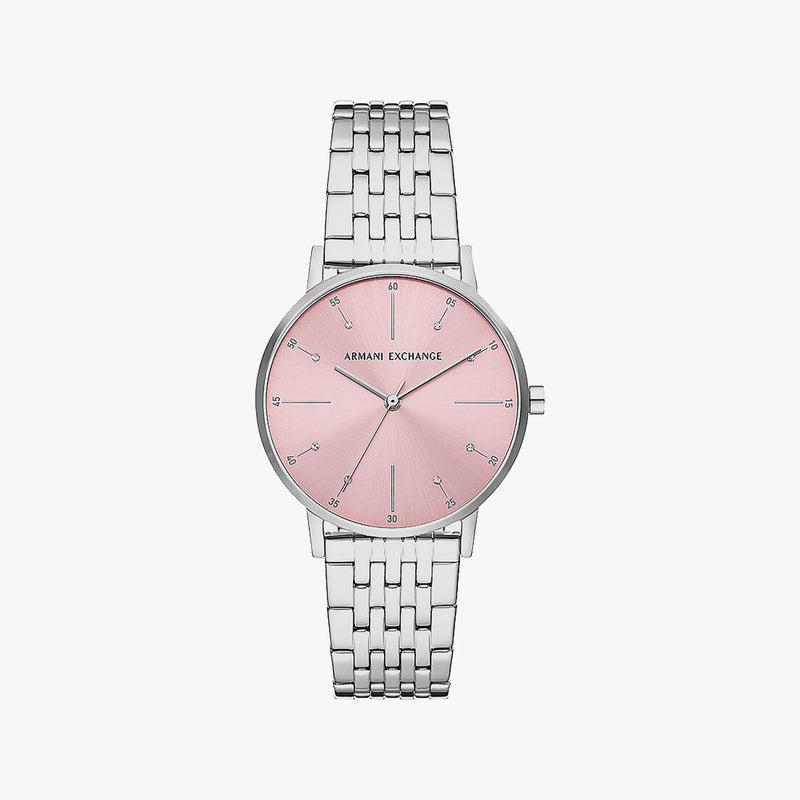AROMANI EXCHANGE AX5591 - PINK RADIANCE WOMEN'S TIMEPIECE WITH STAINLESS STEEL ELEGANCE