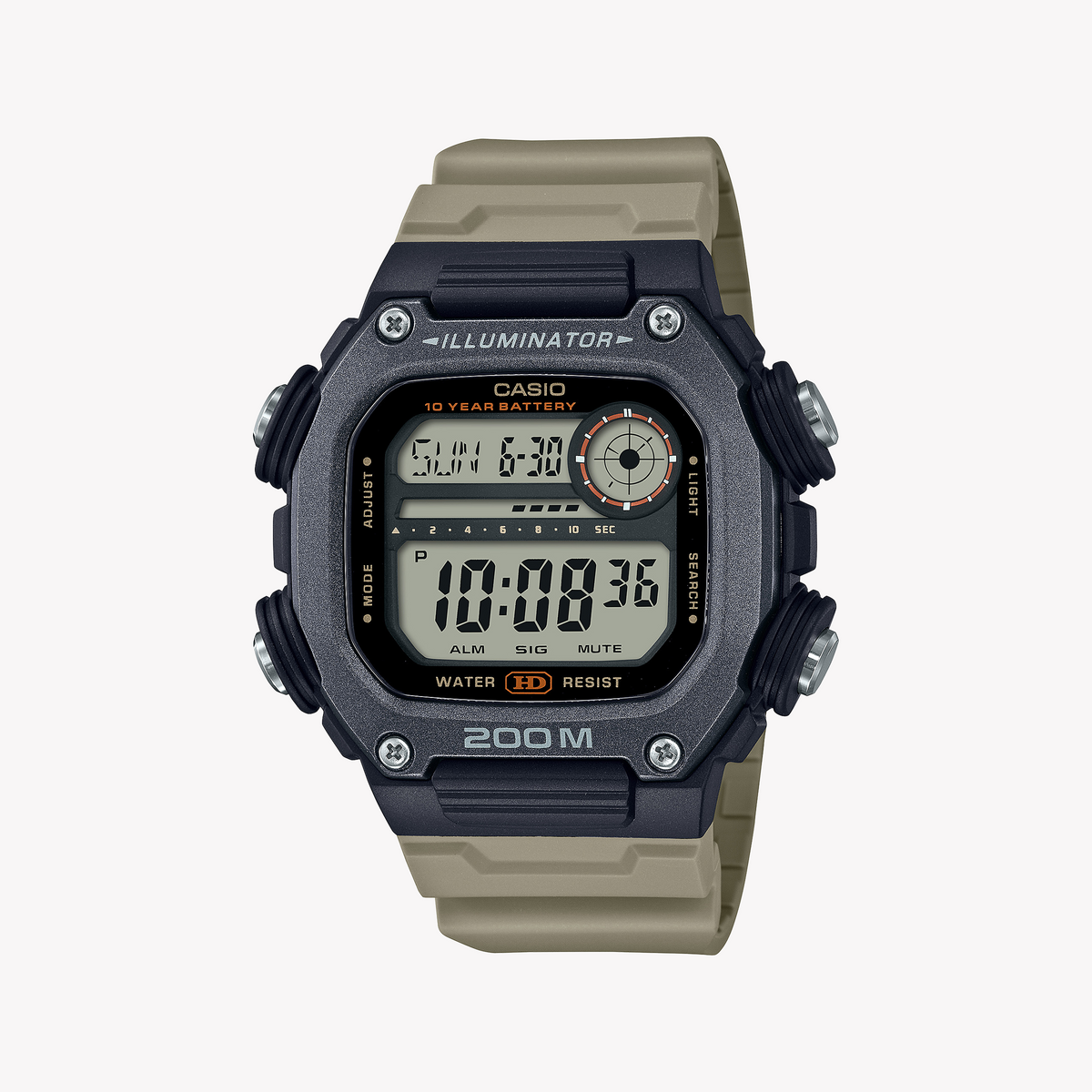 CASIO DW-291HX-5AVDF RUGGED RESILIENCE - MEN'S TIMEPIECE WITH BROWN RESIN AND MULTIFUNCTIONAL DESIGN