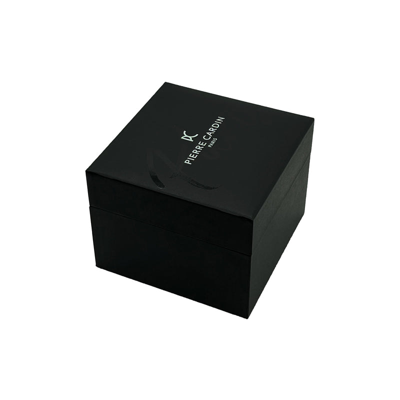 PIERRE CARDIN Women's Watch with Rose Gold Stainless Steel Case and Black Leather Band-i-Watch-6