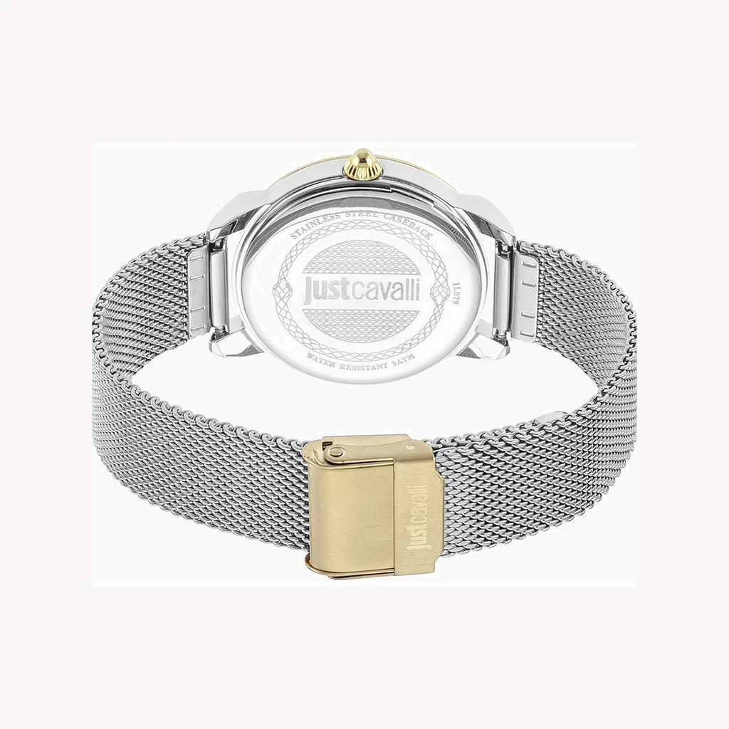 JUST CAVALLI Women's Watch with Metal Stainless Steel Case and Silver Stainless Steel Band-i-Watch-3