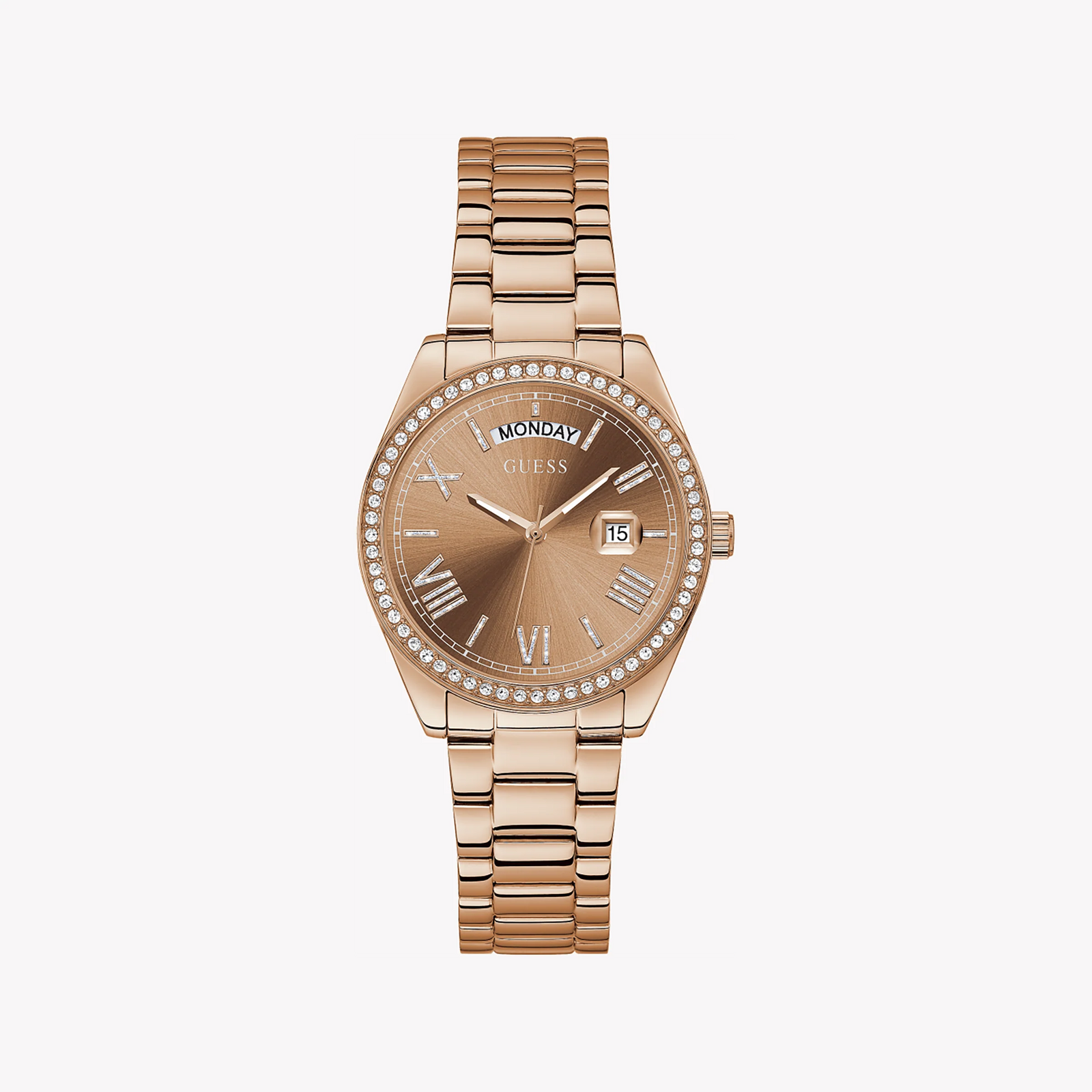 Guess Women's Brown Stainless Steel Watch, Brown Dial | Gw0307l3 by i-watch
