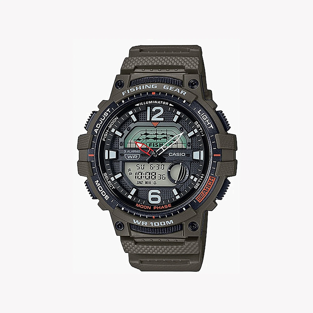 Casio Wsc-1250h-3avdf Adventure Ready - Resilient Men's Watch With Brown Resin Band And Digital Dial by i-watch