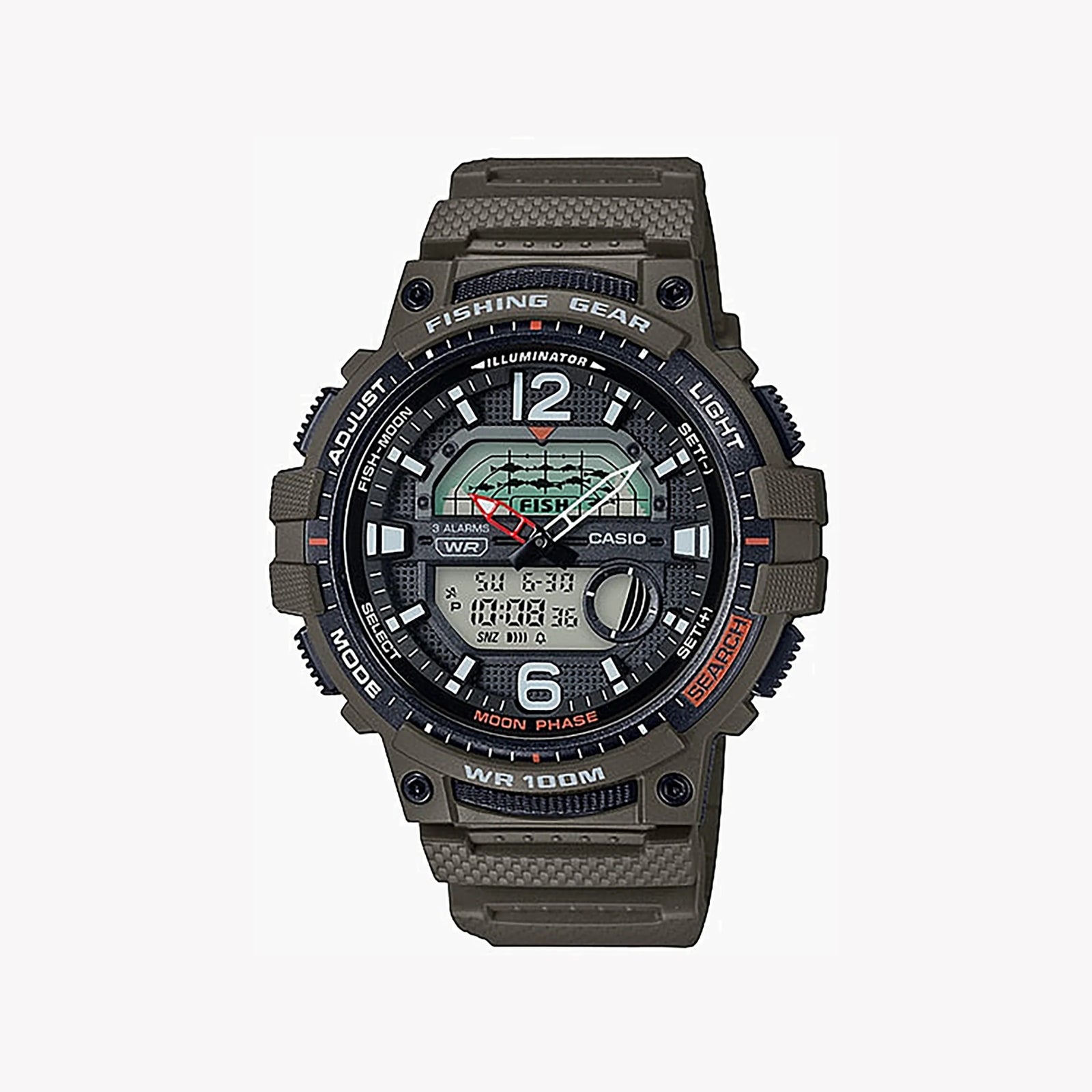 Casio Wsc-1250h-3avdf Adventure Ready - Resilient Men's Watch With Brown Resin Band And Digital Dial by i-watch