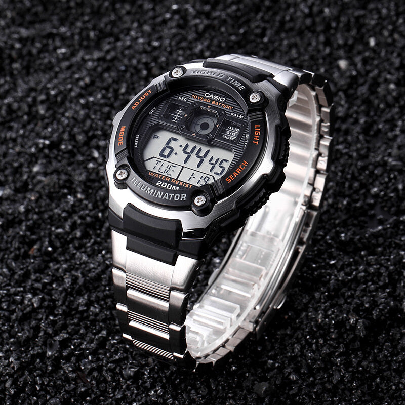 CASIO AE-2000WD-1AVSD SPORTY ELEGANCE - MEN'S STAINLESS STEEL ADVENTURE WATCH