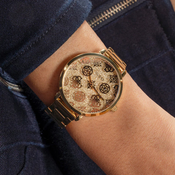 Guess Women's Gold Stainless Steel Watch, Gold Dial | Gw0670l2 by i-watch