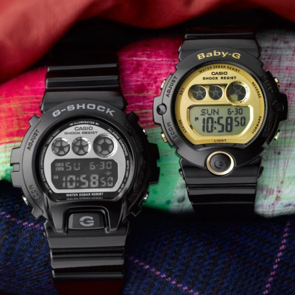 CASIO G-SHOCK DW-6900NB-1DR - BOLD BLACK TIMEPIECE FOR MEN WITH DIGITAL DIAL & 200M WATER RESISTANCE-i-Watch-2