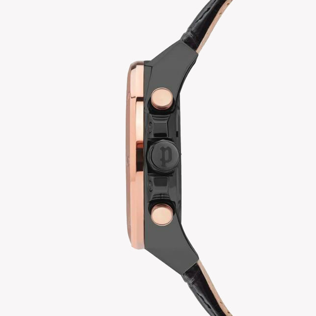 POLICE PL-15711JSBR_61 - RUGGED ROSE GOLD ELEGANCE MEN'S WATCH WITH BLACK LEATHER STRAP-i-Watch-3