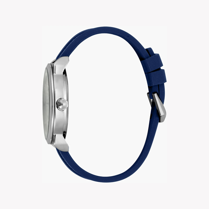 Just Cavalli Men's Blue Silicone Watch, Silver Dial | Jc1g141p0025 by i-watch