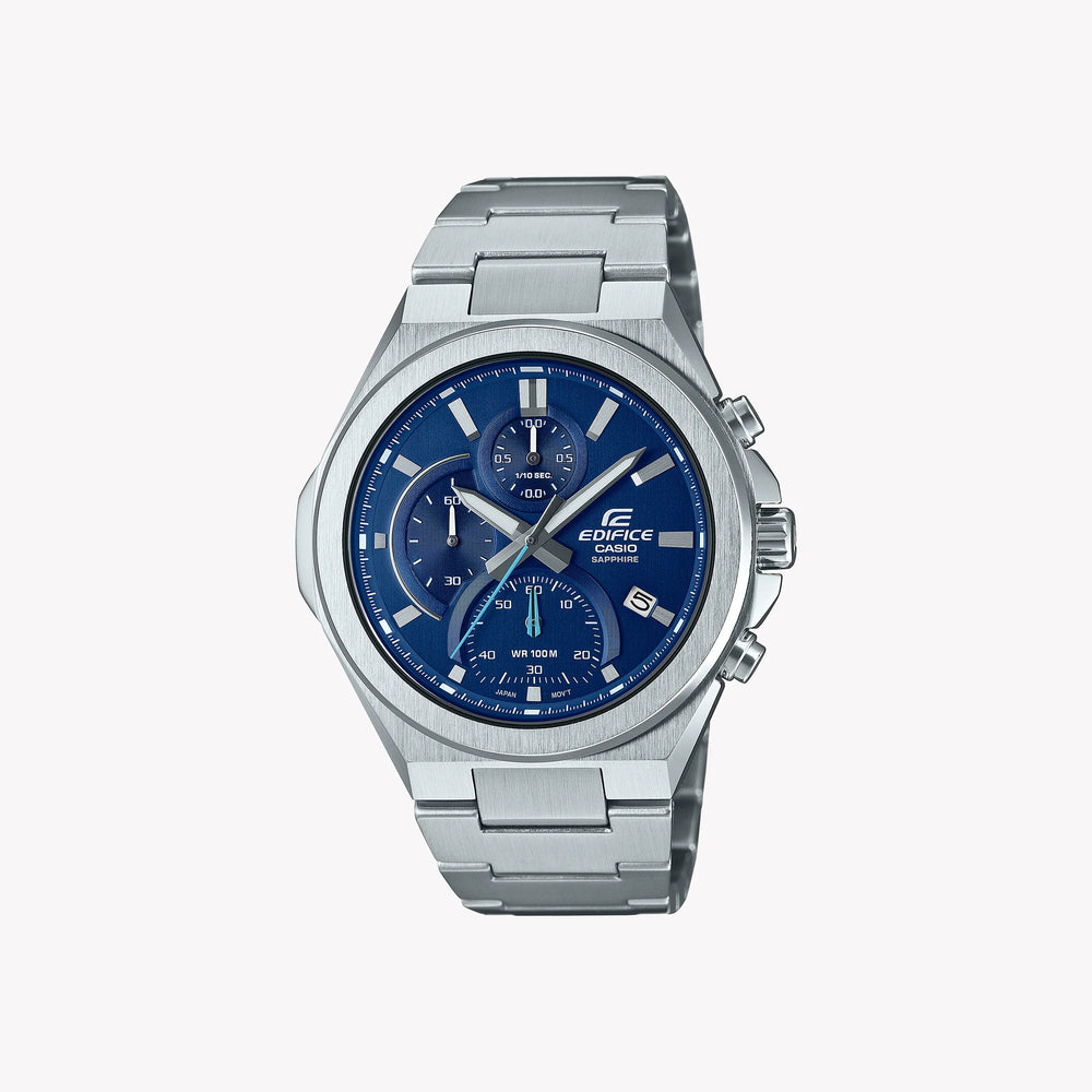 Casio Men's Stainless Steel Watch, Blue Dial | Efb-700d-2avuef by i-watch