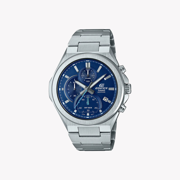 Casio Men's Stainless Steel Watch, Blue Dial | Efb-700d-2avuef by i-watch