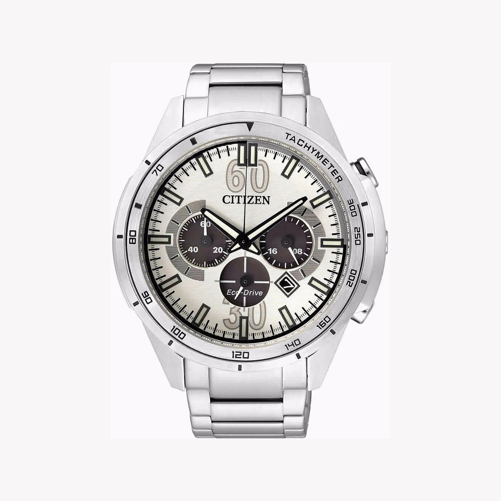 Citizen Ca4120-50a - Stylish Eco-Drive Men's Watch With Chronograph & Water Resistance by i-watch