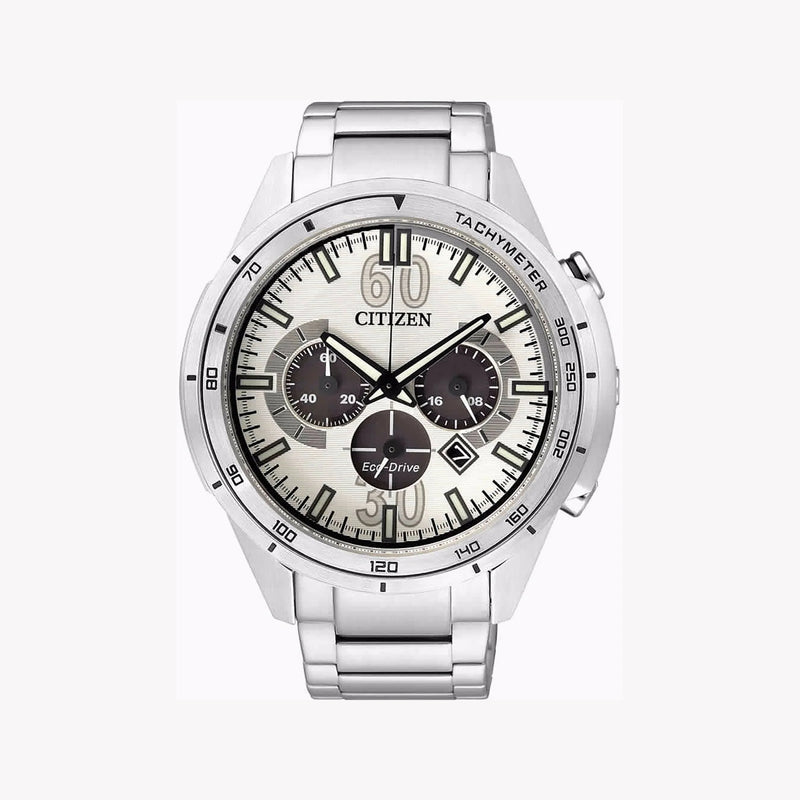 Citizen Ca4120-50a - Stylish Eco-Drive Men's Watch With Chronograph & Water Resistance by i-watch