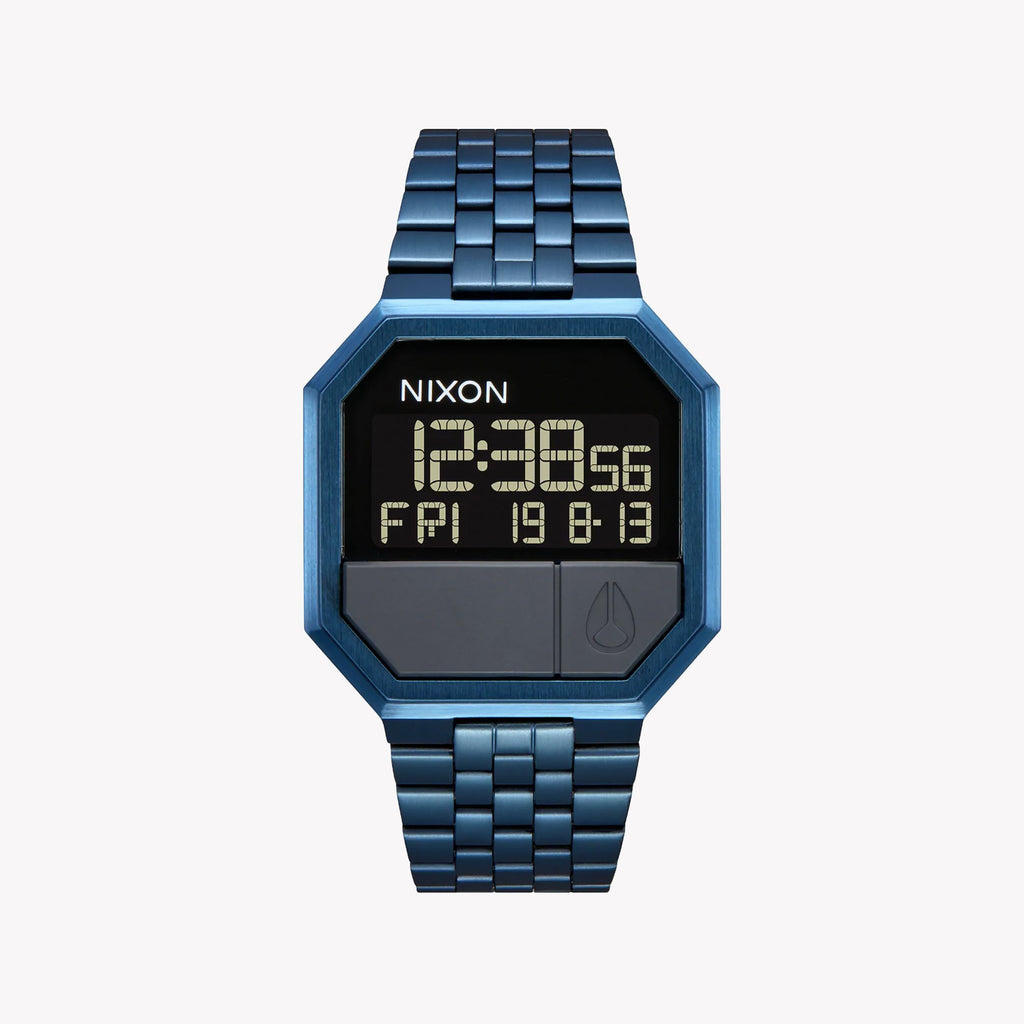 NIXON A158-300 VIBRANT TIMEKEEPER - STYLISH BLUE STAINLESS STEEL WATCH FOR MEN