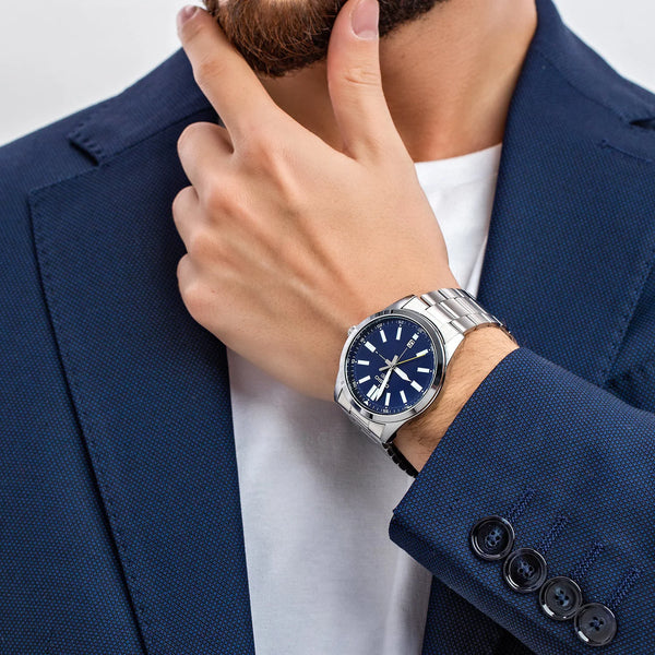 Casio Men's Stainless Steel Blue Dial Watch | Mtp-Vd02d-2e by i-watch