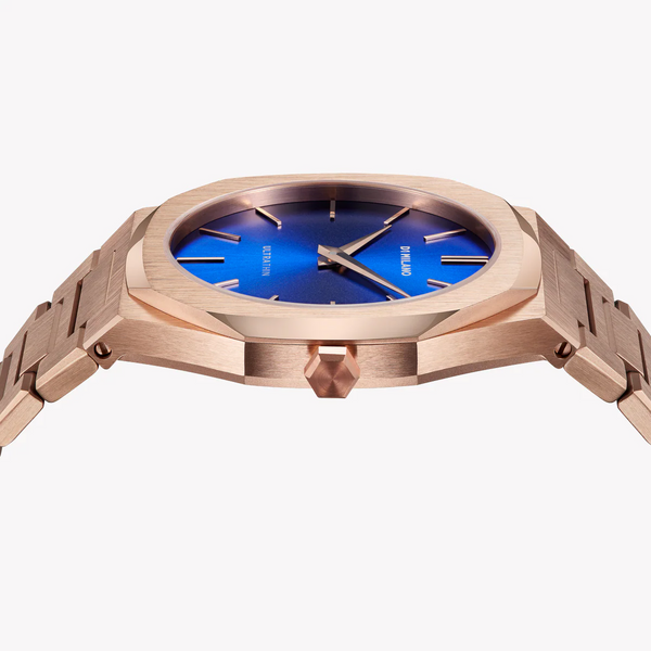 D1 MILANO Women's Rose Gold Watch, Dark Blue Dial | D1-UTBL12 by i-watch