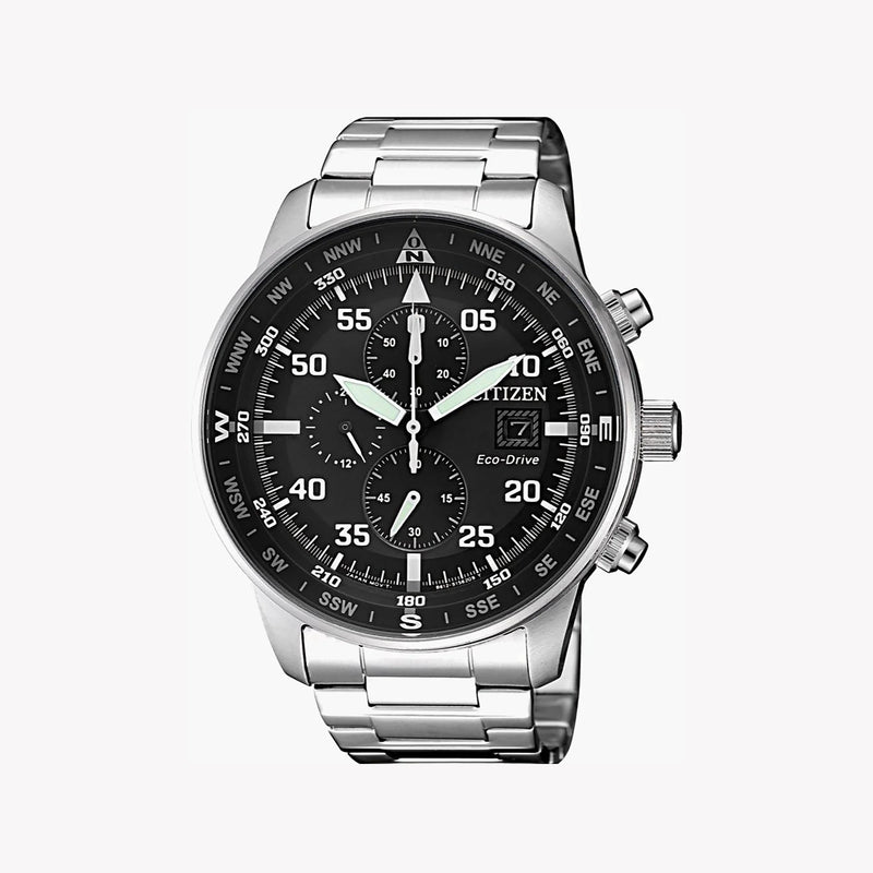 Citizen Men's Stainless Steel Watch, Silver/Black | Ca0690-88e by i-watch