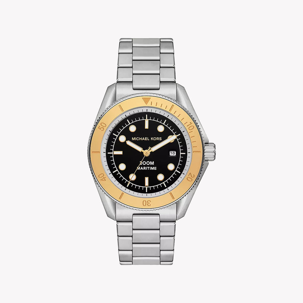 MICHAEL KORS MK9161 BOLD SOPHISTICATION - MEN'S STAINLESS STEEL TIMEPIECE WITH BLACK DIAL