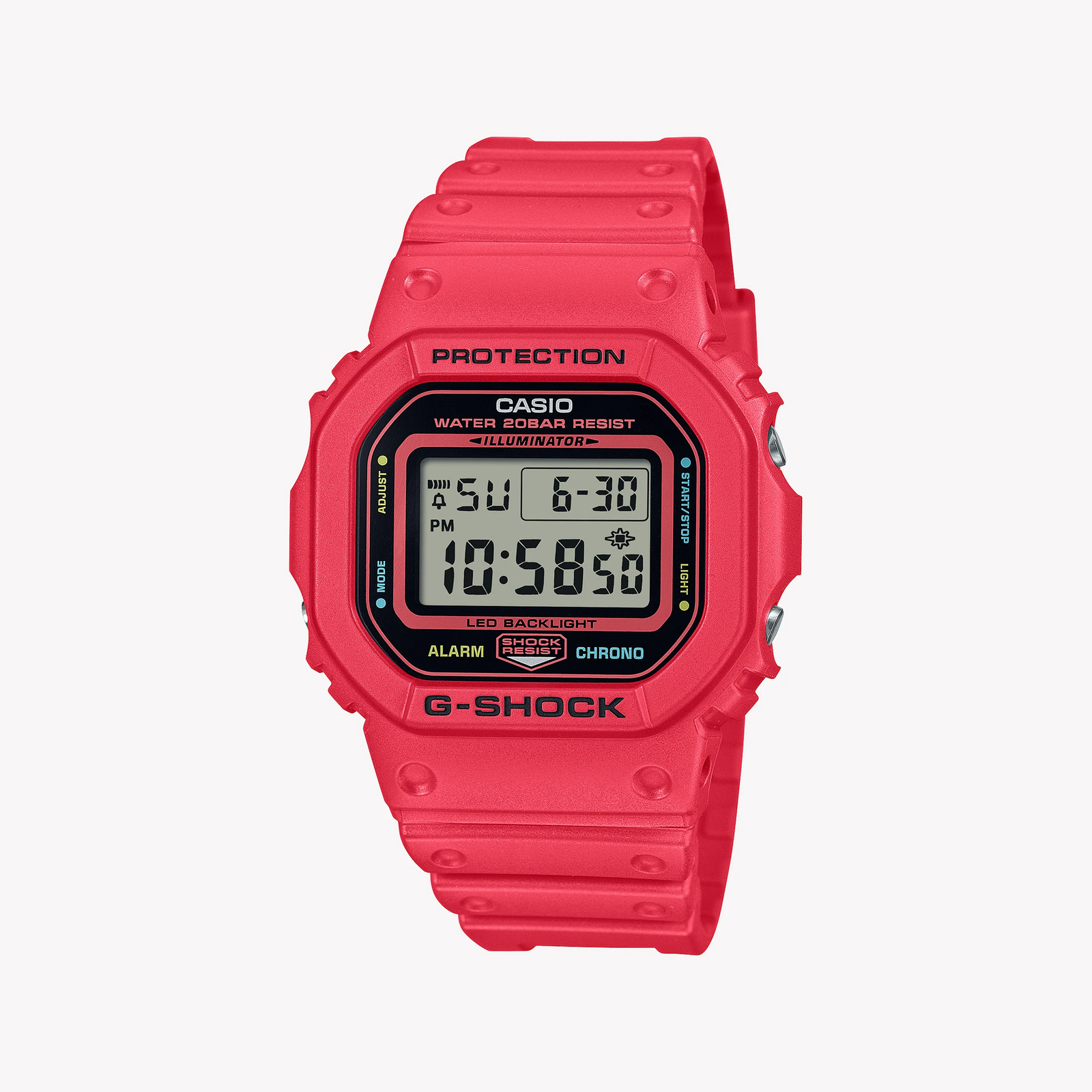 CASIO G-SHOCK DW-5600EP-4ER - UNMATCHED RESILIENCE: BOLD RED MEN'S ADVENTURE WATCH