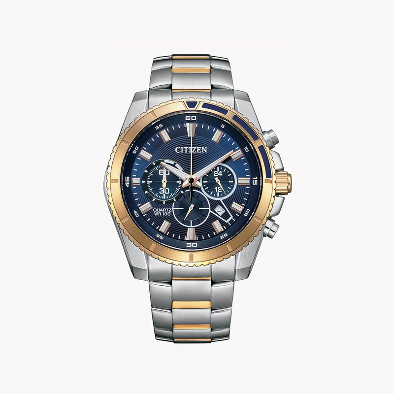 Citizen Men's Stainless Steel & Blue Dial Watch | An8206-53l by i-watch