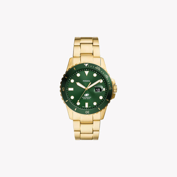 Fossil Men's Gold Watch, Green Dial | Fs6030 by i-watch