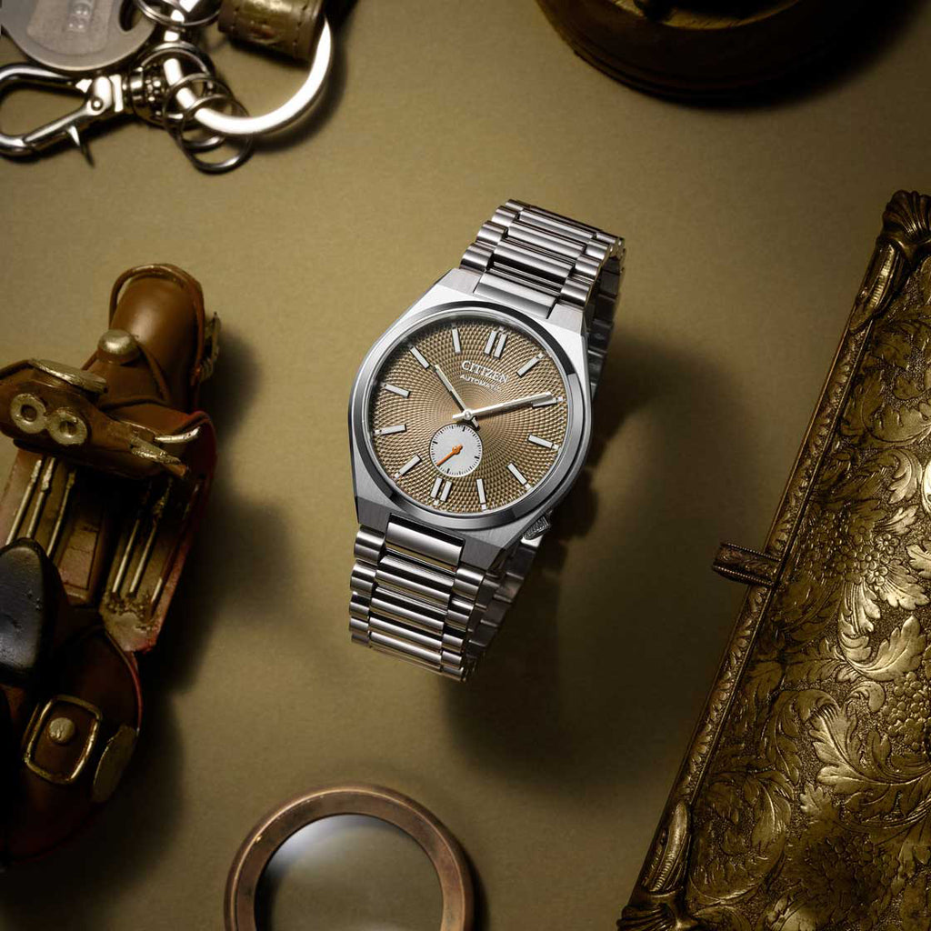 CITIZEN NK5010-51X - ELEGANT TIMEPIECE - MODERN MEN'S AUTOMATIC WATCH WITH GREEN DIAL-i-Watch-5