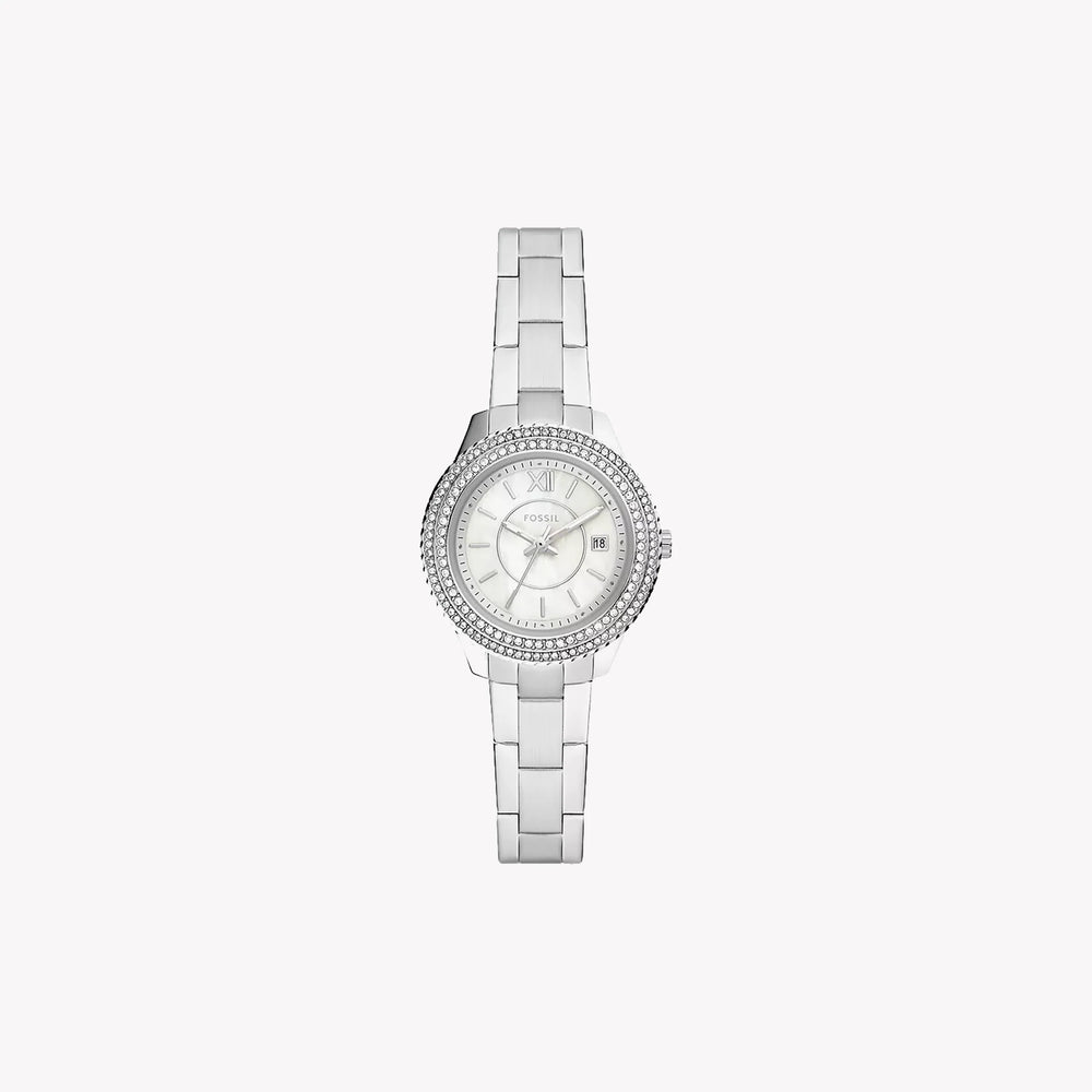 Fossil Women's Silver Stainless Steel Watch, White Dial | Es5137 by i-watch