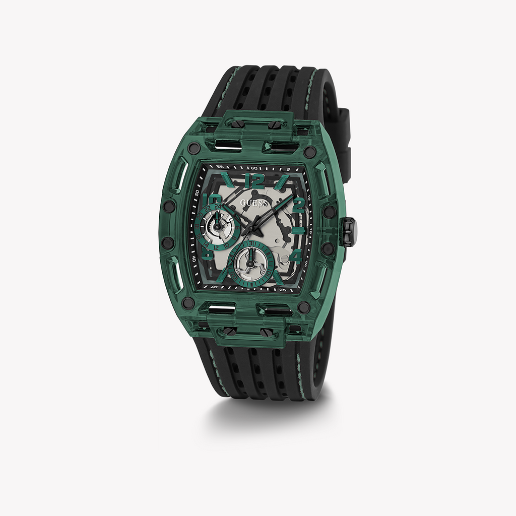 GUESS GW0499G7 BOLD SOPHISTICATION - MEN'S BLACK & GREEN TIMEPIECE 5 ATM WATER RESISTANT-i-Watch-4