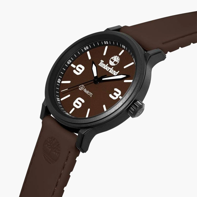Timberland Men's Black Stainless Steel Watch, Brown Dial | Tdwgm0029507 by i-watch