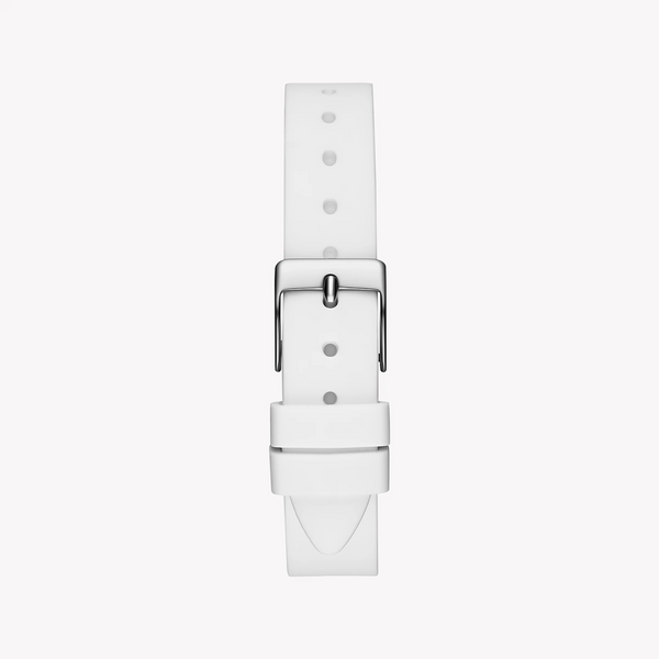 Guess Women's Rose Gold Watch, White Silicone Band | Gw0820l3 by i-watch
