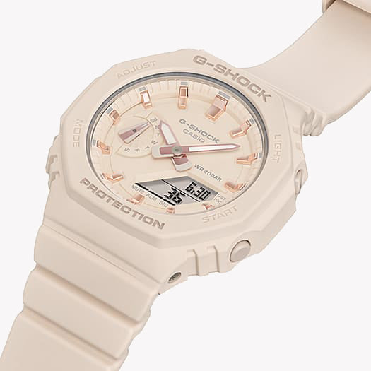 CASIO G-SHOCK GMA-S2100-4ADR PINK ELEGANCE - SPORTY CHARM UNISEX WATCH with vibrant pink resin band and chic octagonal bezel-i-Watch-2