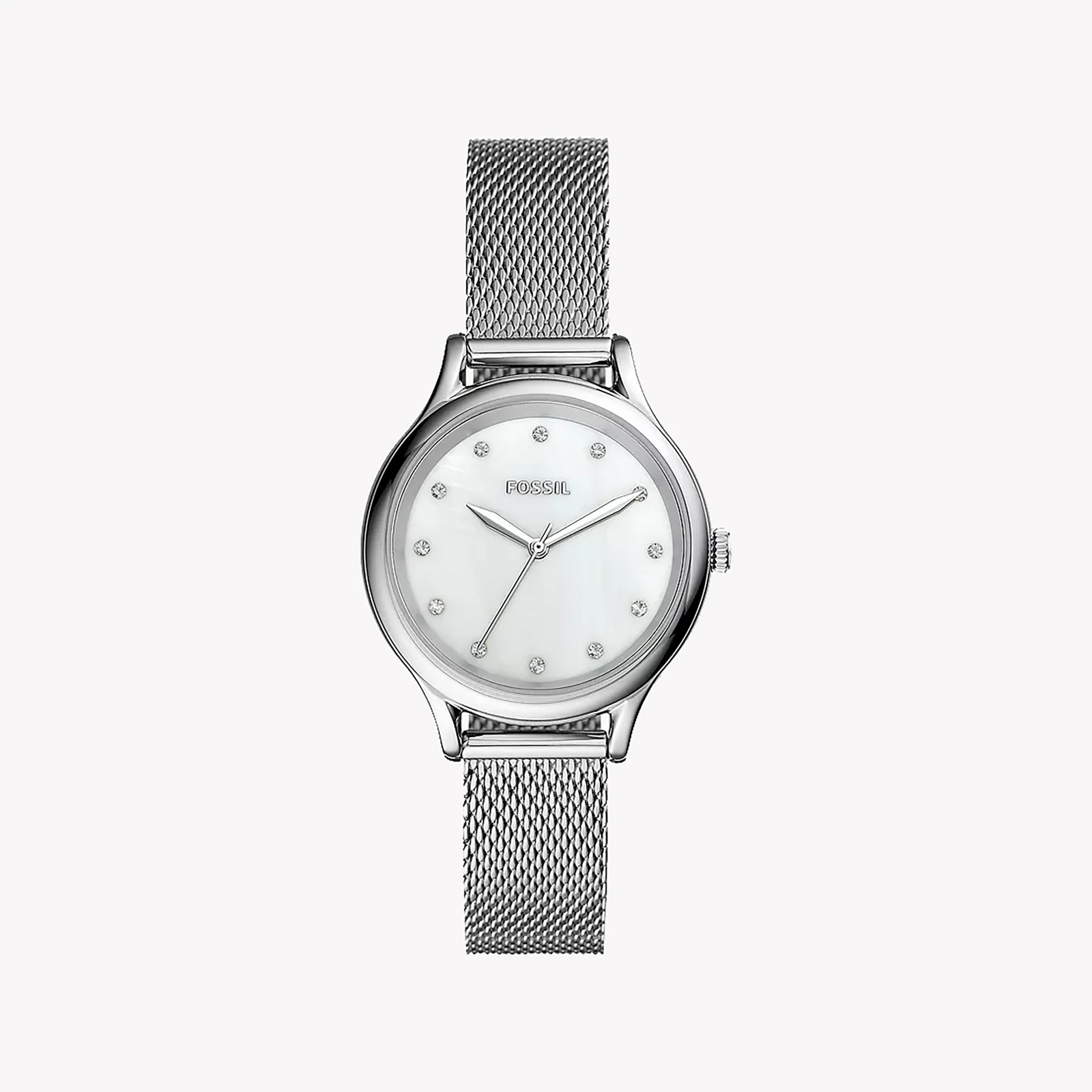 Fossil Women's Silver Watch, White Dial | Bq3390 by i-watch