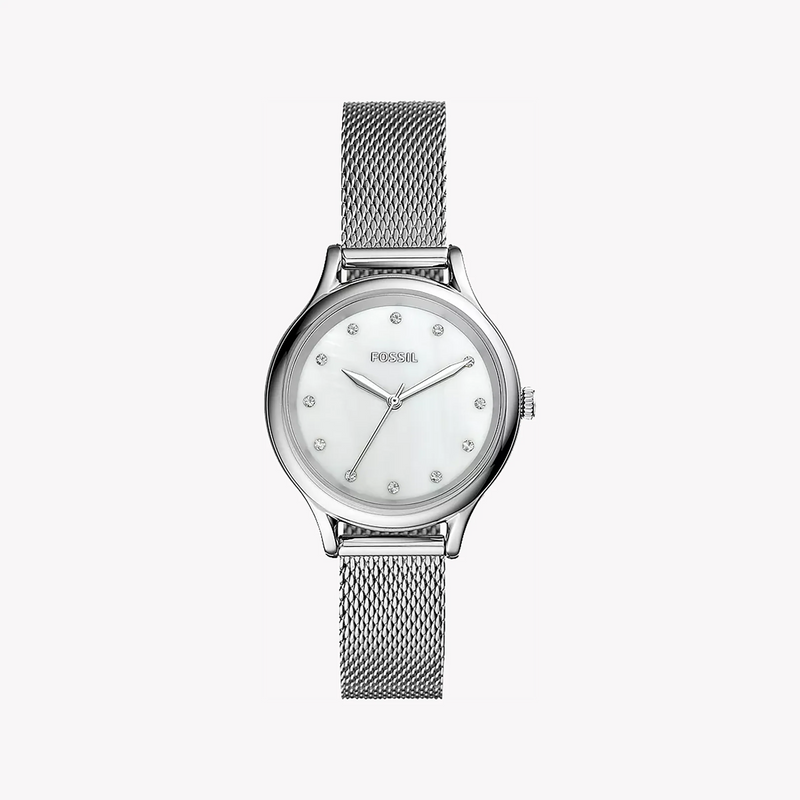 Fossil Women's Silver Watch, White Dial | Bq3390 by i-watch