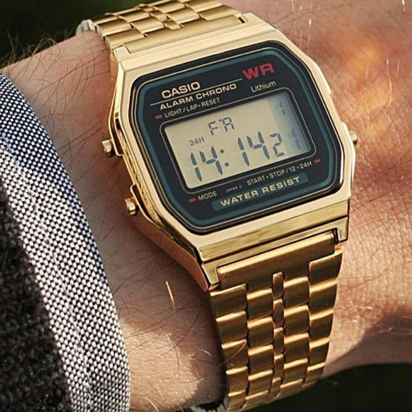 A159wgea-1df Unisex Resin Watch, Minimalist Style | A159wgea-1df