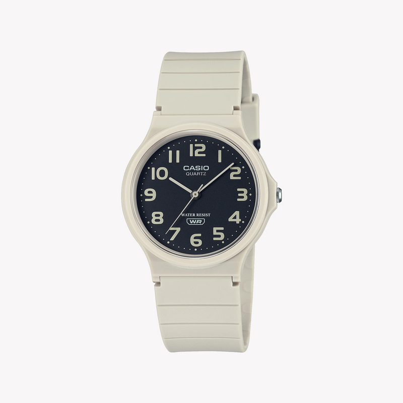Casio Mq-24uc-8bdf Adventure Ready - Sporty Elegance Unisex Watch With White Resin Case And Bold Black Dial by i-watch