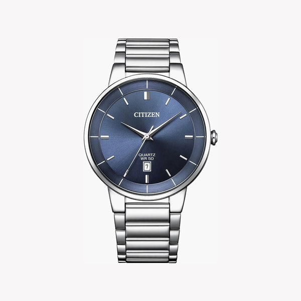 Dynamic Precision Men's Silver Watch, Blue Dial | Bi5120-51l by i-watch
